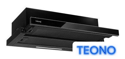 Кухонная вытяжка YOUQ Amai BT 1080 B 60 BL (черный) - Изображение №3 — Интернет-магазин Teono.by