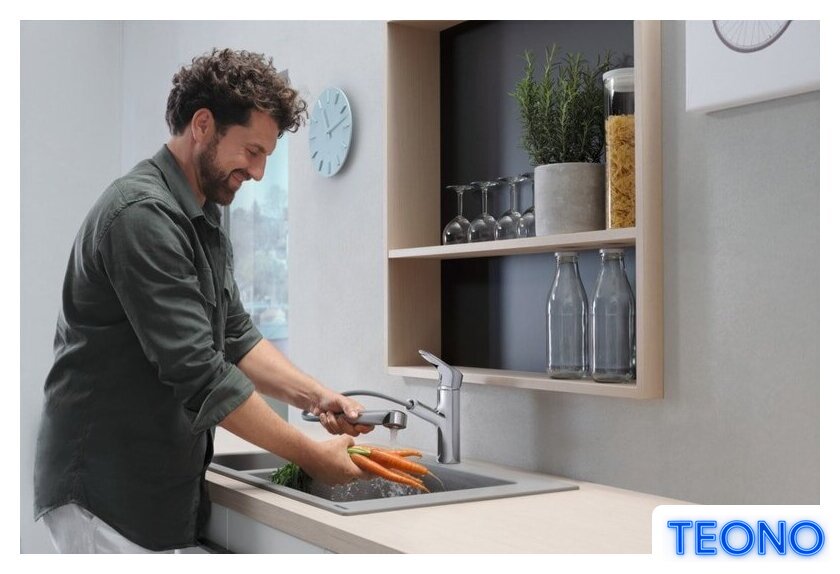 Смеситель Hansgrohe Focus M43 71842000 (хром) - Изображение №3 — Интернет-магазин Teono.by