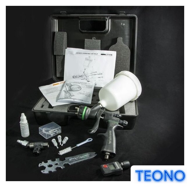 Краскопульт Walcom Carbonio HVLP 983013 - Изображение №2 — Интернет-магазин Teono.by