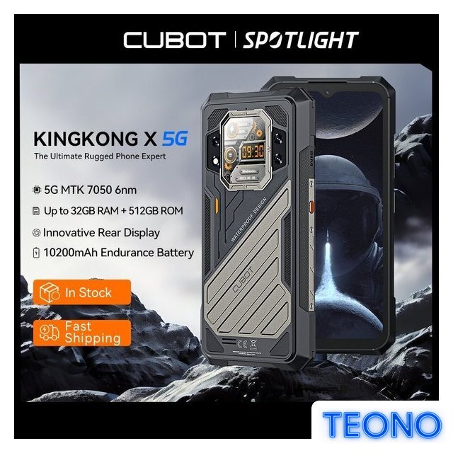 Телефон Cubot KingKong X 16GB/512GB (черный) - Изображение №2 — Интернет-магазин Teono.by