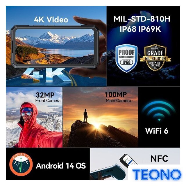Телефон Cubot KingKong X 16GB/512GB (черный) - Изображение №7 — Интернет-магазин Teono.by