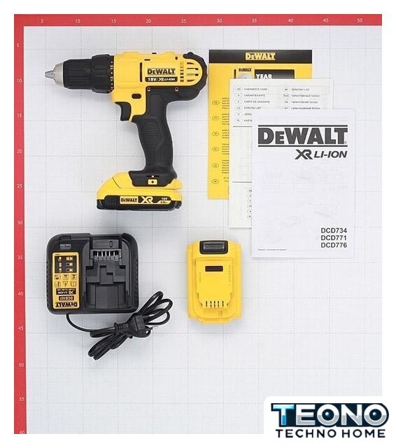 Дрель-шуруповерт DeWalt DCD771D2 (с 2-мя АКБ 2 Ah) - Изображение №5 — Интернет-магазин Teono.by