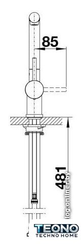 Смеситель Blanco Linus-S Lever Left (нержавеющая сталь) - Изображение №5 — Интернет-магазин Teono.by