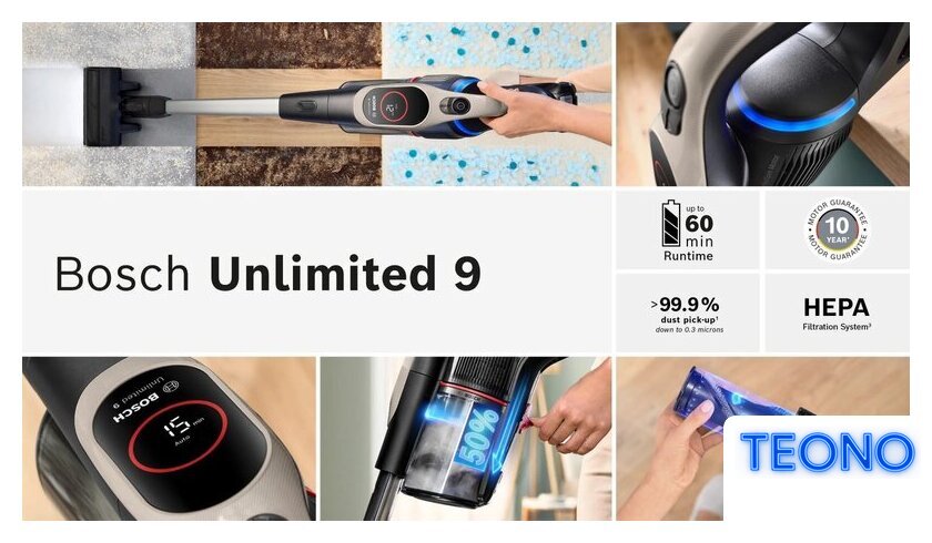 Пылесос Bosch Unlimited 9 BCS931GAC - Изображение №18 — Интернет-магазин Teono.by