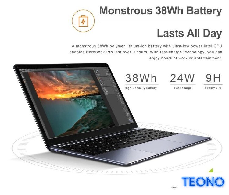 Ноутбук Chuwi HeroBook Pro CWI514-iN40208G256G - Изображение №8 — Интернет-магазин Teono.by