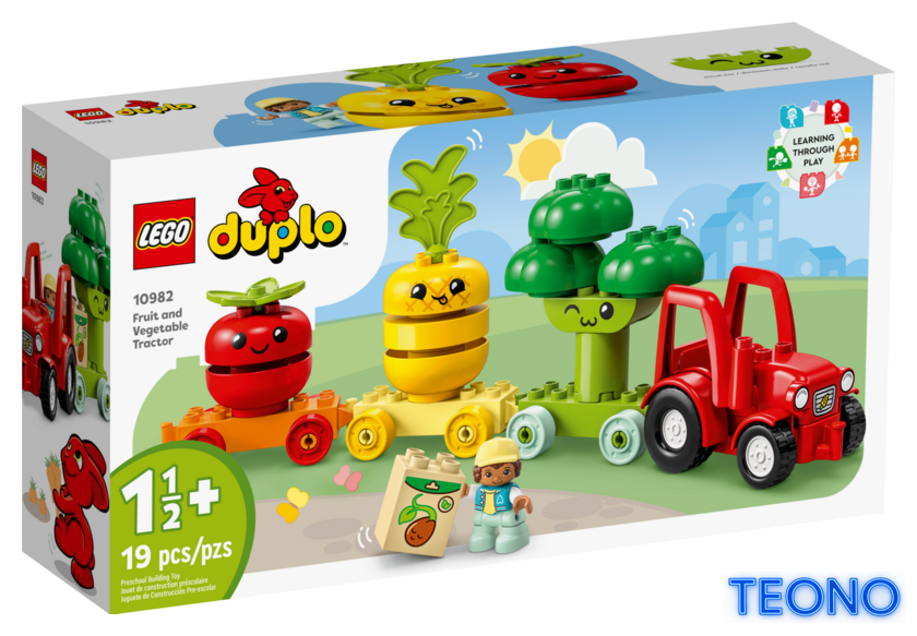 Конструктор LEGO Duplo 10982 Трактор для перевозки овощей и фруктов - Изображение №1 — Интернет-магазин Teono.by
