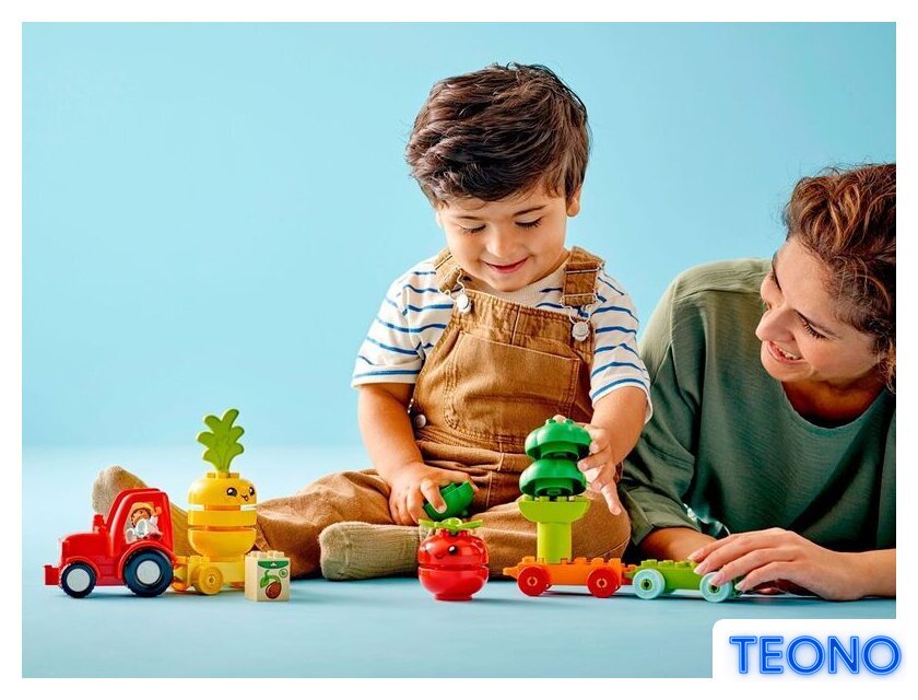 Конструктор LEGO Duplo 10982 Трактор для перевозки овощей и фруктов - Изображение №7 — Интернет-магазин Teono.by