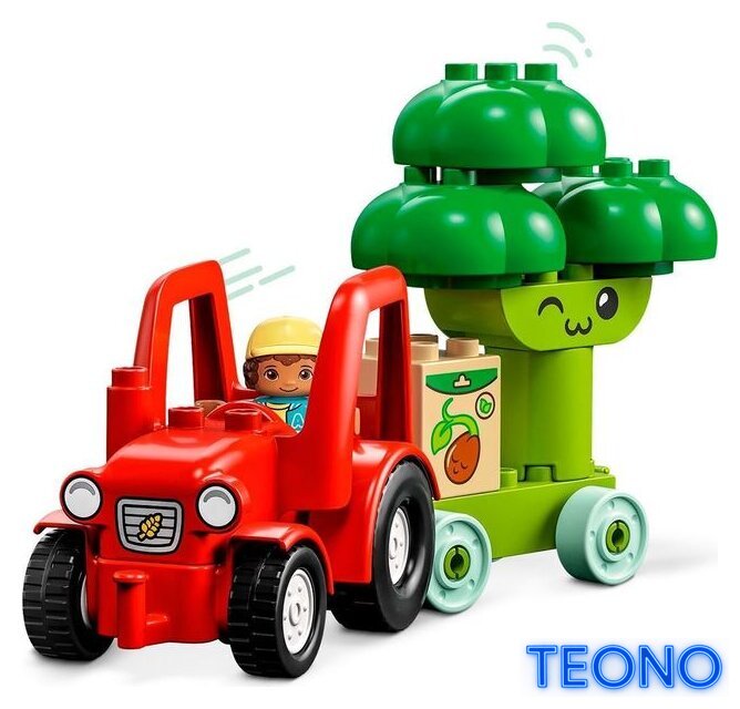 Конструктор LEGO Duplo 10982 Трактор для перевозки овощей и фруктов - Изображение №4 — Интернет-магазин Teono.by