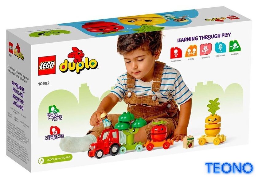 Конструктор LEGO Duplo 10982 Трактор для перевозки овощей и фруктов - Изображение №2 — Интернет-магазин Teono.by