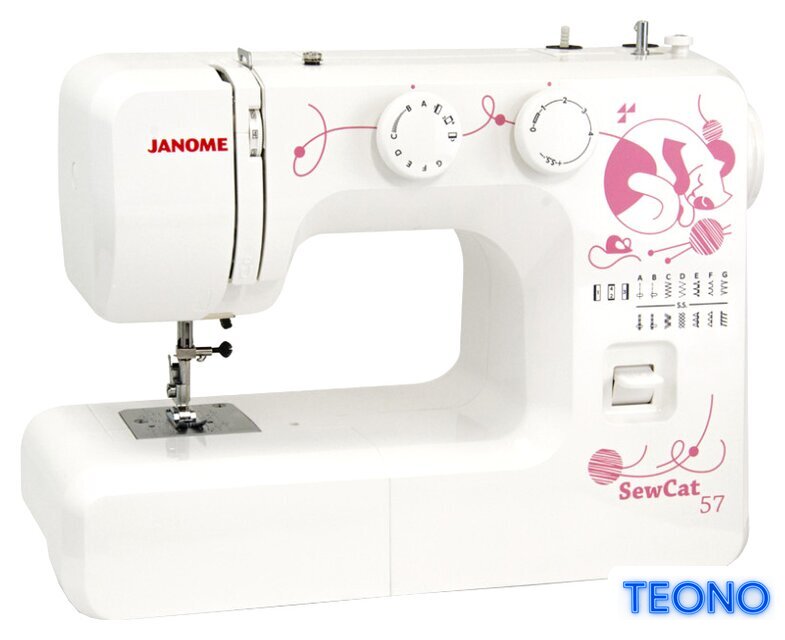 Электромеханическая швейная машина Janome SewCat 57 - Изображение №1 — Интернет-магазин Teono.by