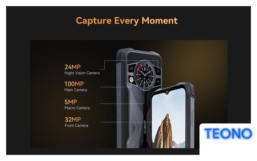 Телефон Cubot King Kong 9 12GB/512GB (черный) - Изображение №2 — Интернет-магазин Teono.by