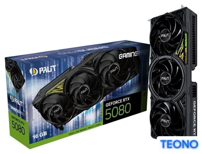 Видеокарта Palit GeForce RTX 5080 GamingPro OC V1 NE75080S19T2-GB2031Y - Изображение №11 — Интернет-магазин Teono.by
