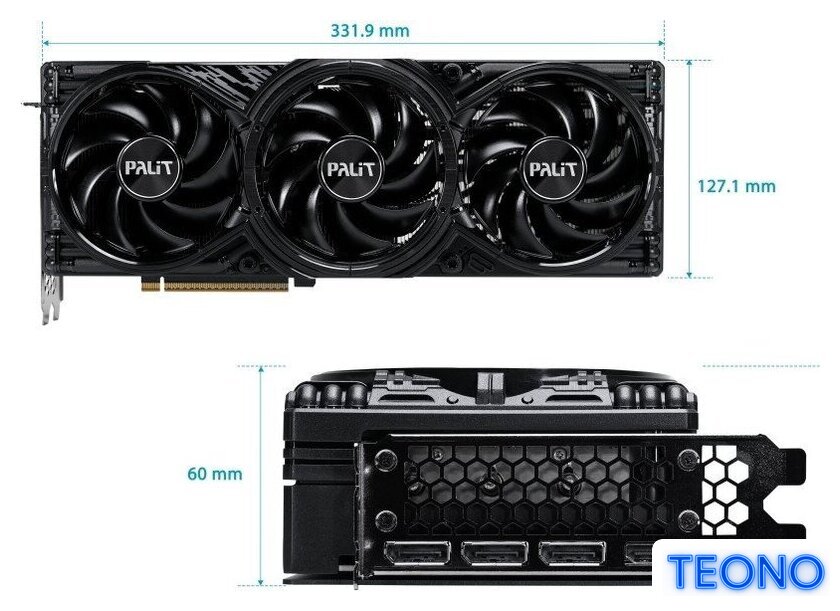 Видеокарта Palit GeForce RTX 5080 GamingPro OC V1 NE75080S19T2-GB2031Y - Изображение №10 — Интернет-магазин Teono.by