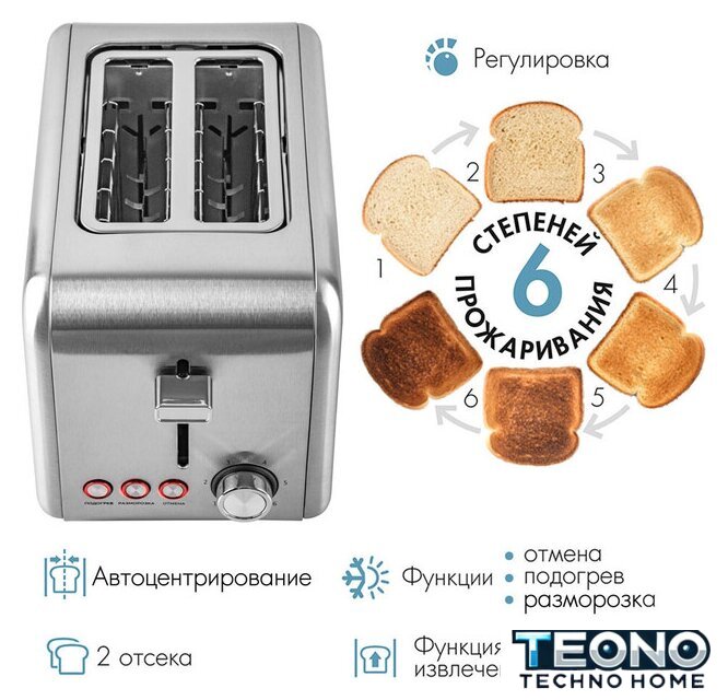 Тостер Tuarex TK-6001 - Изображение №7 — Интернет-магазин Teono.by