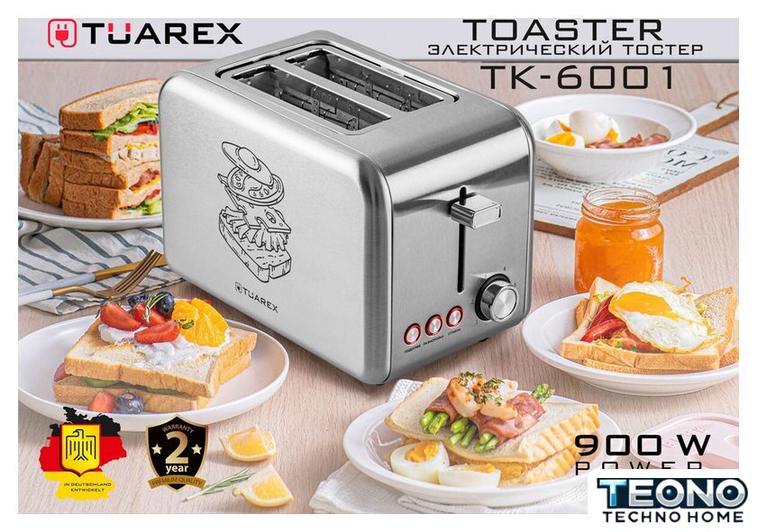 Тостер Tuarex TK-6001 - Изображение №10 — Интернет-магазин Teono.by