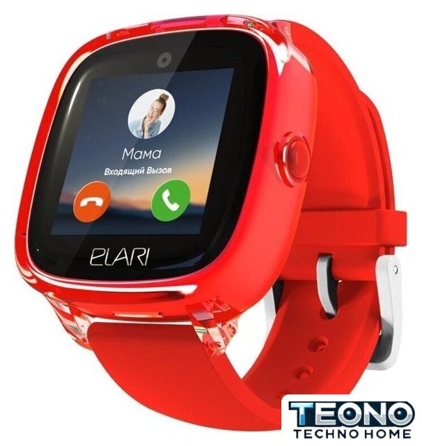 Детские умные часы Elari KidPhone Fresh 4G (красный) - Изображение №2 — Интернет-магазин Teono.by