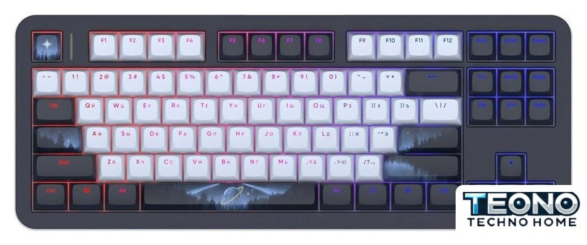 Клавиатура Red Square Alumix TKL Classic Serenity (черный, g3ms Aquamarine) - Изображение №1 — Интернет-магазин Teono.by