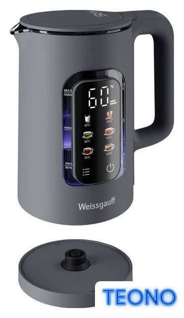 Электрический чайник Weissgauff WK 1500 Dt Touch BodyCool - Изображение №23 — Интернет-магазин Teono.by