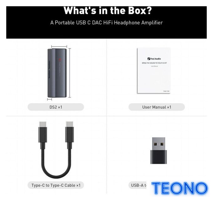 Портативный усилитель Fosi Audio DS2 2024 - Изображение №7 — Интернет-магазин Teono.by
