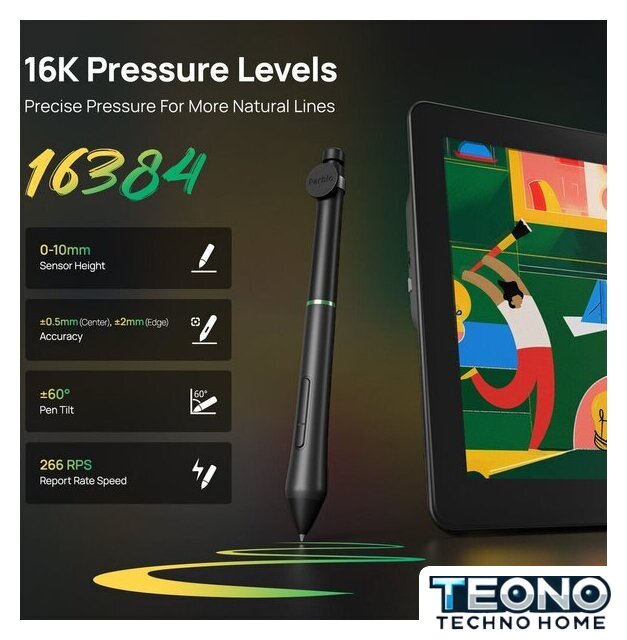Графический монитор Parblo Coast 16 Pro Gen2 (черный) - Изображение №5 — Интернет-магазин Teono.by