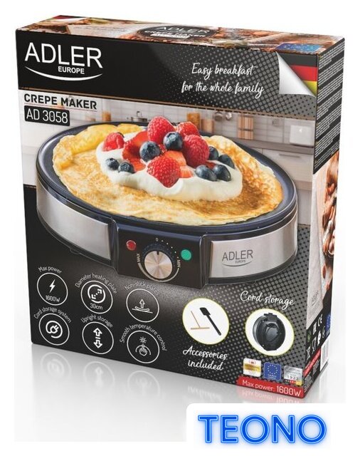 Блинница Adler AD 3058 - Изображение №12 — Интернет-магазин Teono.by