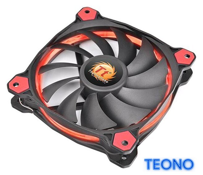 Кулер для процессора Thermaltake Riing Silent 12 (красный) [CL-P022-AL12RE-A] - Изображение №5 — Интернет-магазин Teono.by