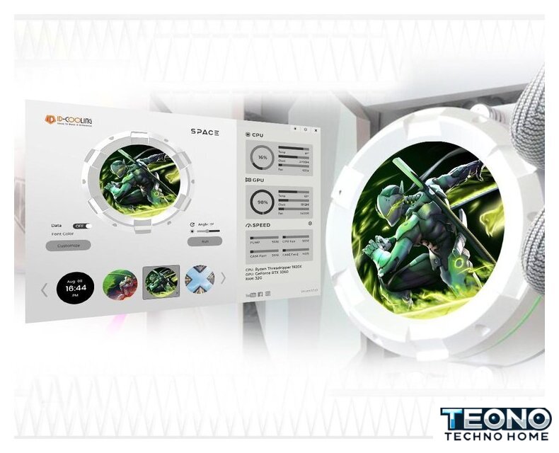 Система жидкостного охлаждения для процессора ID-Cooling SL360 White - Изображение №8 — Интернет-магазин Teono.by