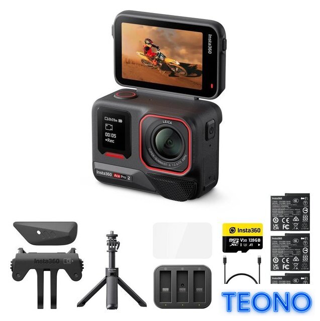 Экшен-камера Insta360 Ace Pro 2 (Creator Bundle, Dual Battery) - Изображение №1 — Интернет-магазин Teono.by