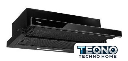 Кухонная вытяжка YOUQ Amai BT 1080 B 50 BL (черный) - Изображение №3 — Интернет-магазин Teono.by