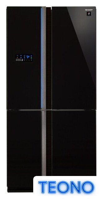 Четырёхдверный холодильник Sharp SJ-FS820V-BK - Изображение №1 — Интернет-магазин Teono.by