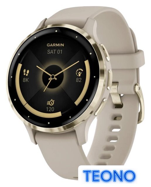 Умные часы Garmin Venu 3S (френч-грей, с силиконовым ремешком) - Изображение №1 — Интернет-магазин Teono.by