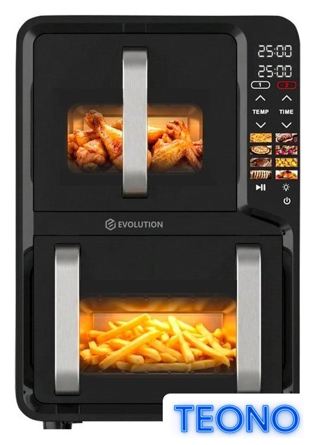 Аэрогриль (аэрофритюрница) Evolution AIRO 12100W Dual - Изображение №1 — Интернет-магазин Teono.by