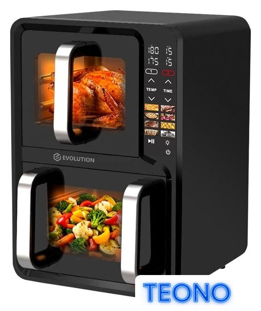 Аэрогриль (аэрофритюрница) Evolution AIRO 12100W Dual - Изображение №2 — Интернет-магазин Teono.by