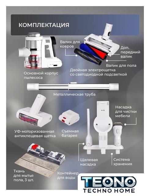 Пылесос Evolution Smart Clean VCF2613UV Wet and Dry - Изображение №36 — Интернет-магазин Teono.by