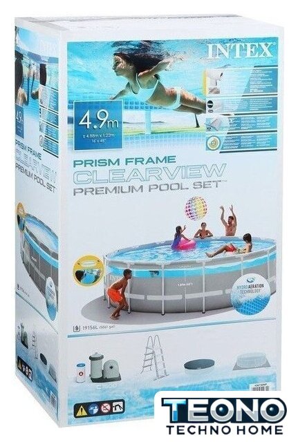 Каркасный бассейн Intex Prism Frame Clearview 26722 (427х107) - Изображение №7 — Интернет-магазин Teono.by