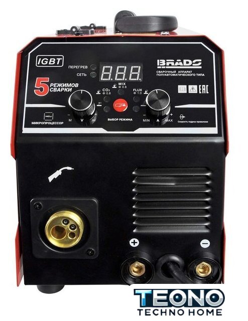 Сварочный инвертор Brado MIG/MMA-250L - Изображение №4 — Интернет-магазин Teono.by