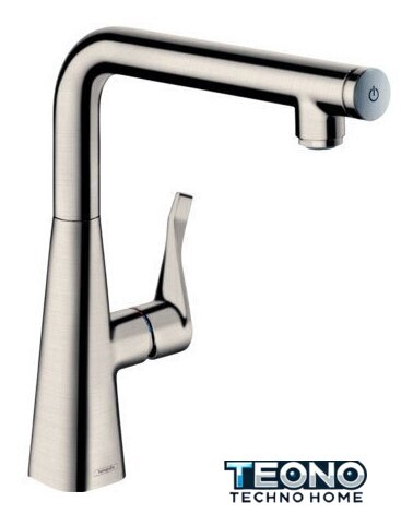 Смеситель Hansgrohe Metris Select 14847800 (стальной) - Изображение №1 — Интернет-магазин Teono.by