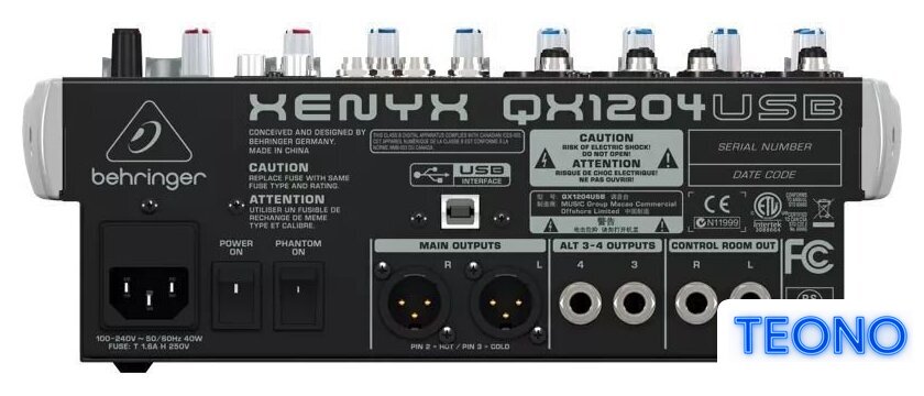 Микшерный пульт Behringer Xenyx QX1204USB - Изображение №3 — Интернет-магазин Teono.by