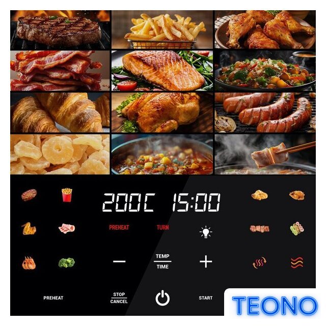 Аэрогриль (аэрофритюрница) Tesla Electronics AirCook Q70 XXL WiFi Pro - Изображение №8 — Интернет-магазин Teono.by