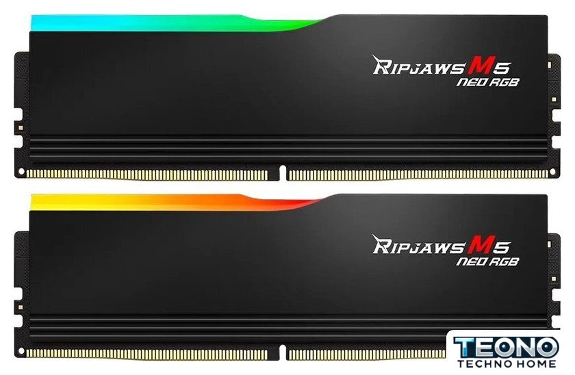 Оперативная память G.Skill Ripjaws M5 Neo RGB 2x16ГБ DDR5 6000 МГц F5-6000J3636F16GX2-RM5NRK - Изображение №1 — Интернет-магазин Teono.by
