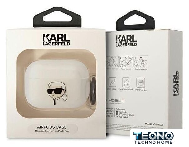 Чехол CG Mobile Karl Lagerfeld NFT Karl для AirPods Pro KLAPHNIKTCT (прозрачный) - Изображение №3 — Интернет-магазин Teono.by