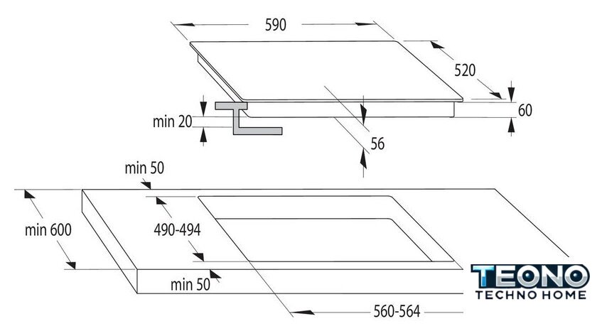 Варочная панель Gorenje ECT63ASC - Изображение №2 — Интернет-магазин Teono.by
