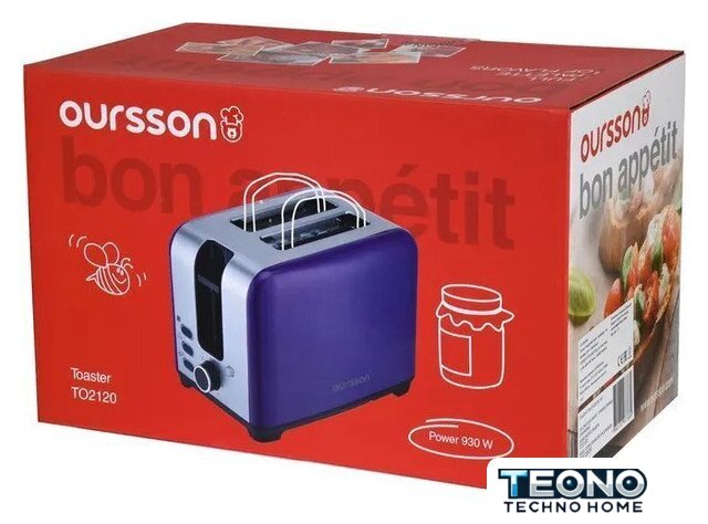 Тостер Oursson TS2120/OR - Изображение №2 — Интернет-магазин Teono.by