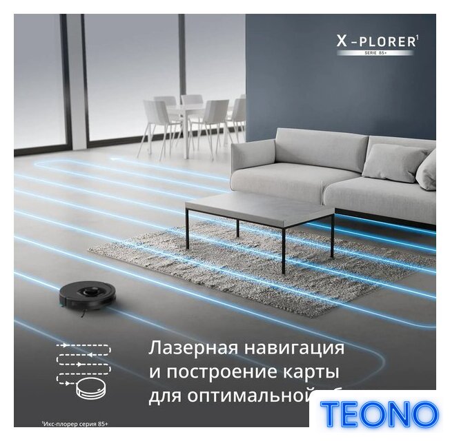 Робот-пылесос Tefal X-PLORER Serie 85+ RG87D5WH - Изображение №15 — Интернет-магазин Teono.by