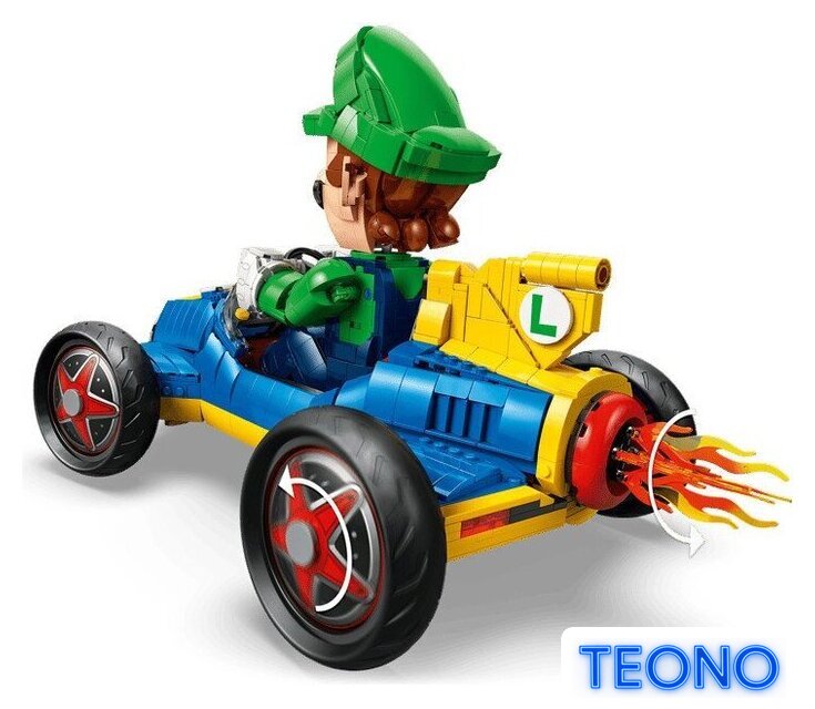 Конструктор LEGO Super Mario 72050 Mario Kart Luigi & Mach 8 - Изображение №3 — Интернет-магазин Teono.by