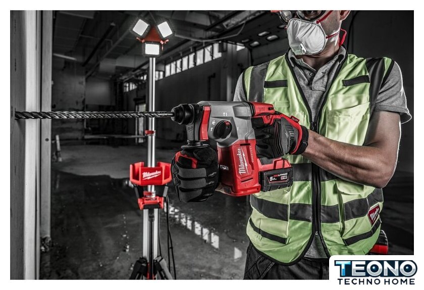 Перфоратор Milwaukee M18 BLH-502X 4933478894 (с 2-мя АКБ, кейс) - Изображение №3 — Интернет-магазин Teono.by