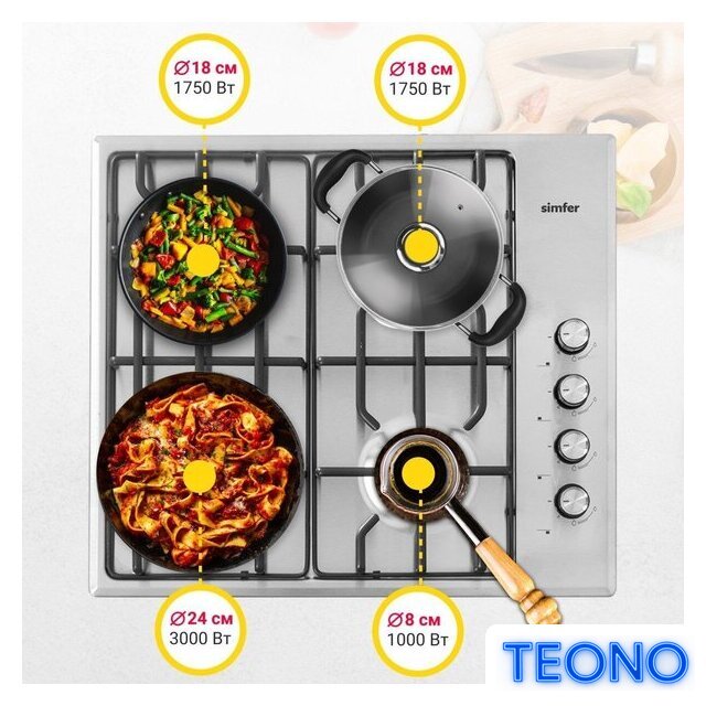 Варочная панель Simfer H60Q40M471 - Изображение №3 — Интернет-магазин Teono.by