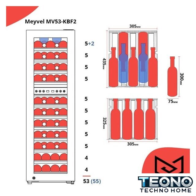 Винный шкаф Meyvel MV53-KBF2 - Изображение №13 — Интернет-магазин Teono.by