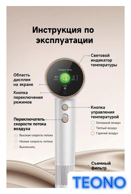 Фен Dreame Нairdryer Grand (белый) - Изображение №20 — Интернет-магазин Teono.by