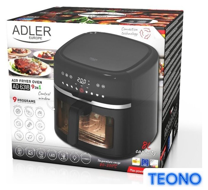 Аэрогриль (аэрофритюрница) Adler AD 6318 - Изображение №6 — Интернет-магазин Teono.by